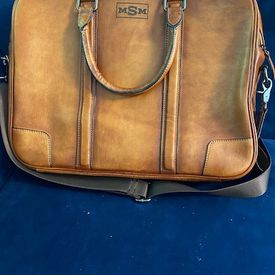 Handmade Full Grain Leather Messenger Bag, Mens Leather Briefcase ...