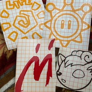 SUNSHINE  サンシャイン　ステッカー Super Mario Sunshine Inspired Shine Sprite Vinyl Decal - Etsy