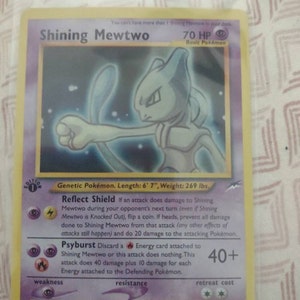 ポケモンカードゲーム　Shining Mewtwo　英語版 109/105 Pokemon Neo Destiny 1st Edition Single Shining Mewtwo 109