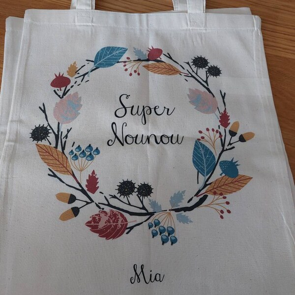 Emma Jonasson Tote Bag Femme - Sac Tissu Avec Fermeture éclair Et Poche