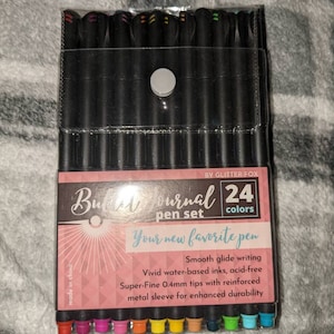 Taotree Journal Planner Pens, 24 Black Fine Point Pens, Ideal for Art,  Crafts, Scrapbooks, School, Office, and More