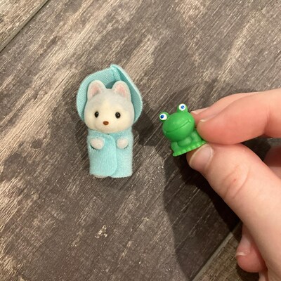 Calico Critters Vintage Periwinkle Sweet Pea Rabbit Family, Perfect for ...