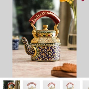 Kaushalam Hand Painted Tea Kettle Meraki Traditional Hand Painted Tea Pot, Induction  Tea Kettle -  Denmark