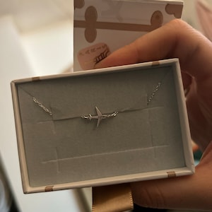 Customer photo, Airplane Necklace