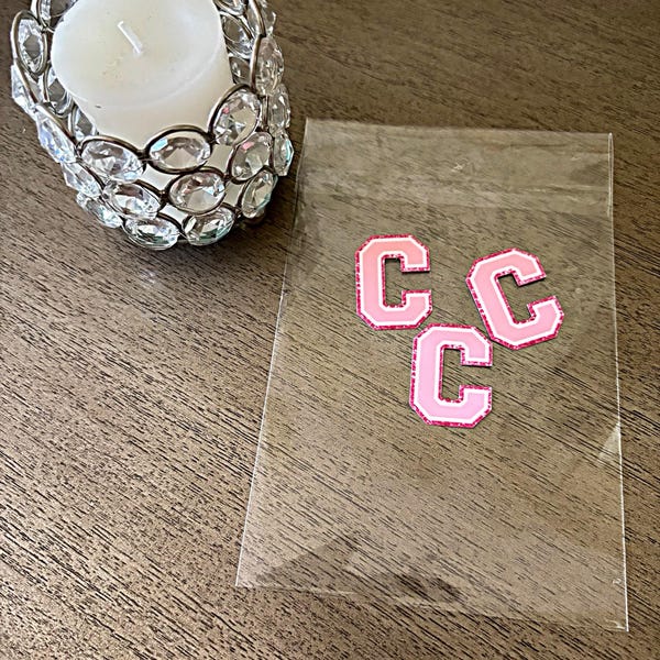 Bow Name Tag, Custom Pink Name Sticker for Kids, Aesthetic Name Decal ...