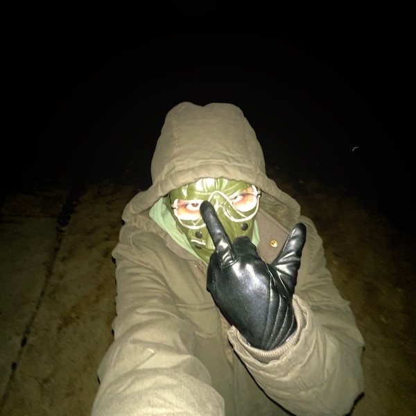 Embrace The Cold Wind Tactical Mask Hoodie