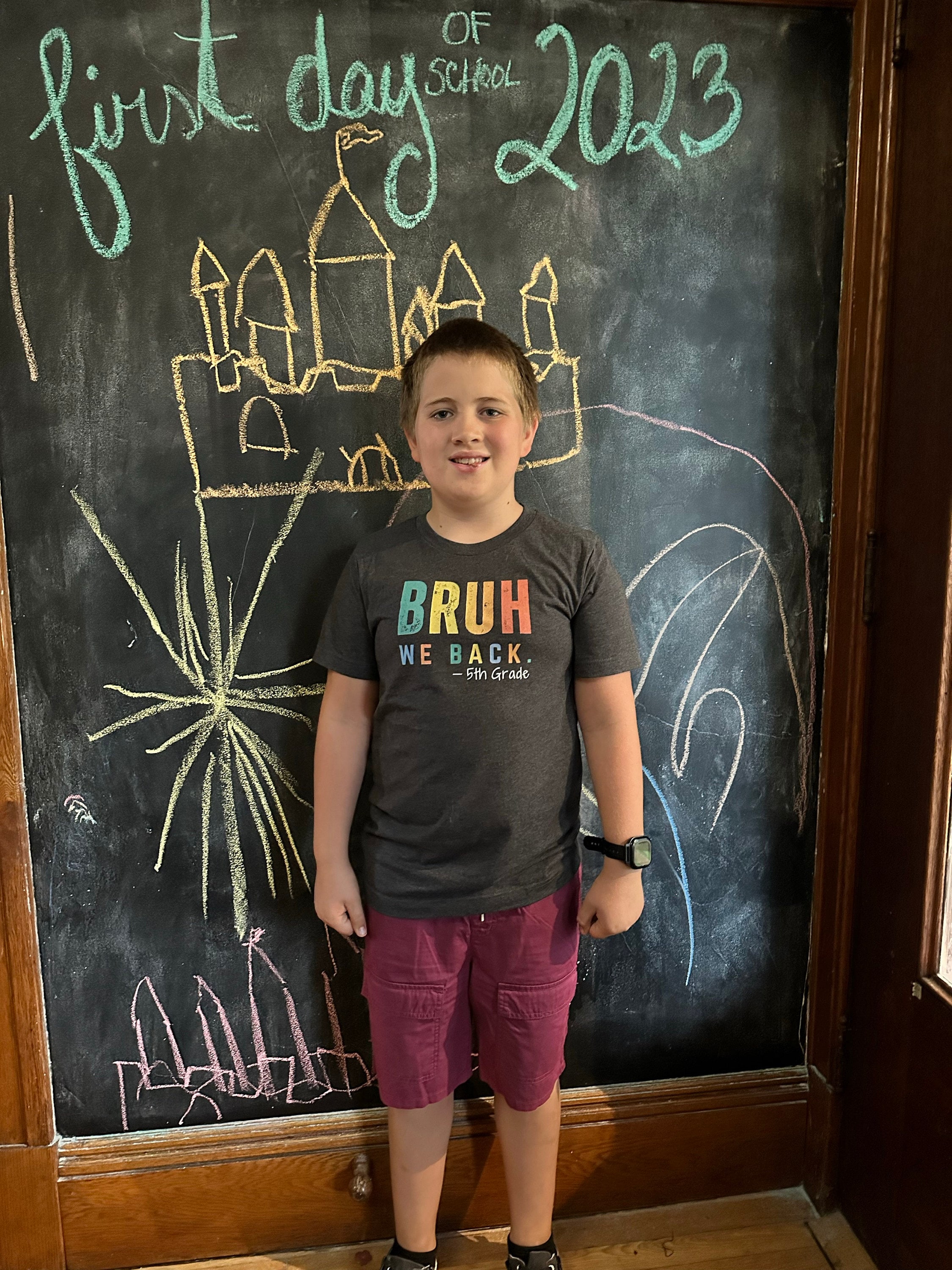 Custom Second Grade First Day of School Shirt, Back to School Shirt for Kids, 2nd Grade T-Shirt, 1st Day of School Tee, Bruh We Back T-shirt