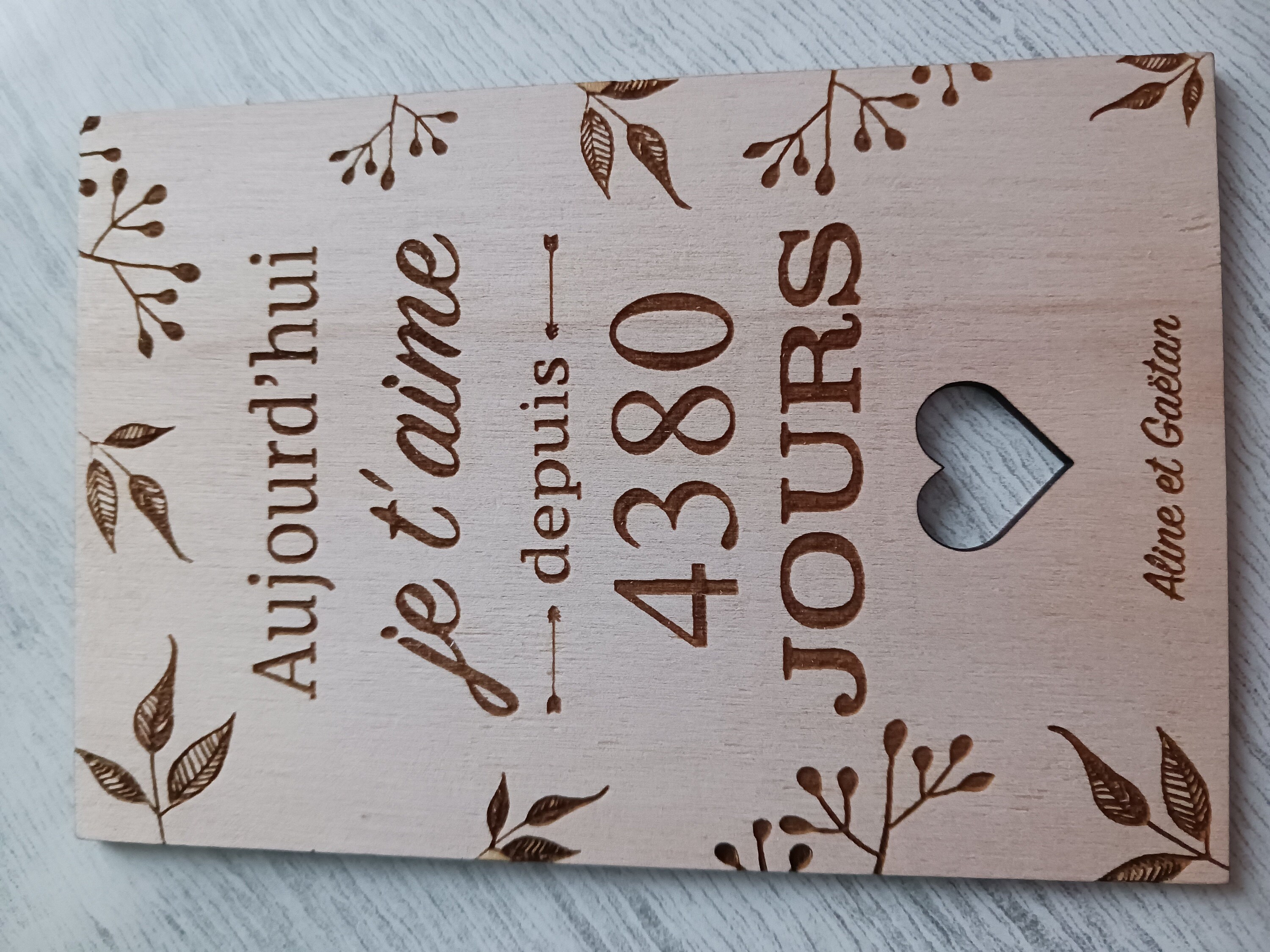 &quot;Today I love you for... days/years&quot; card, personalized Christmas gift for couples, Valentine&#39;s Day gift, dating gift, wedding anniversary