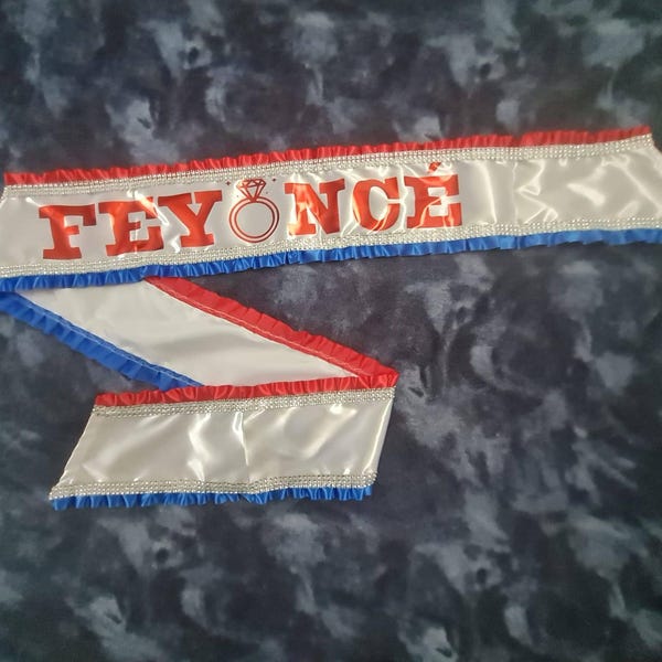 Cowboy Carter Beyonce Inspired Sash, Personalised Bespoke Custom ...