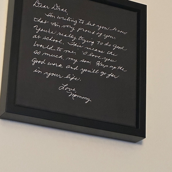 Custom Handwriting Sign for Loved Ones Writing, Personalized ...