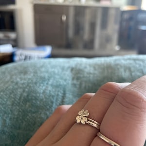 Customer photo, Four Leaf Clover Ring
