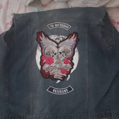 Motorcycle Embroidered Patches: Detailed Rocker Iron On Patch For Jackets & Vests Premium Quality, Intricate Design From Jonnaean, $10.56