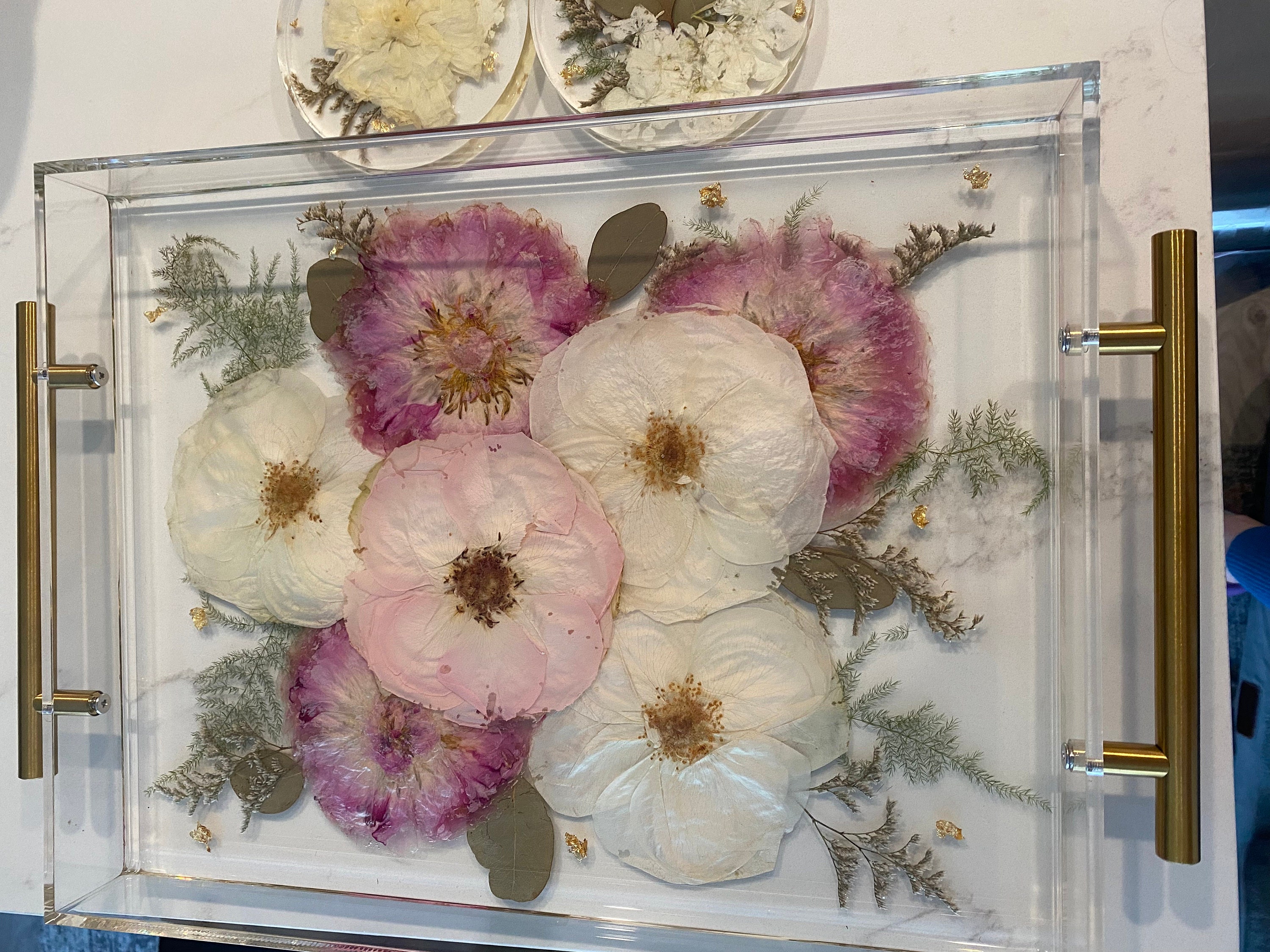 Preserved flowers from Elizabeth's etsy review