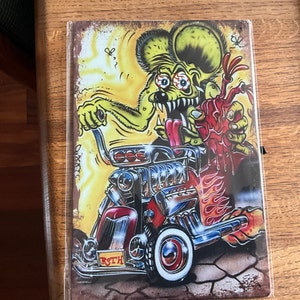 Rat Fink No Wimps for Willy's Metal Sign - Etsy