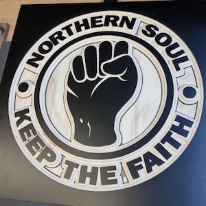 Tribal T-Shirts Northern Soul, Keep The Faith con cappuccio