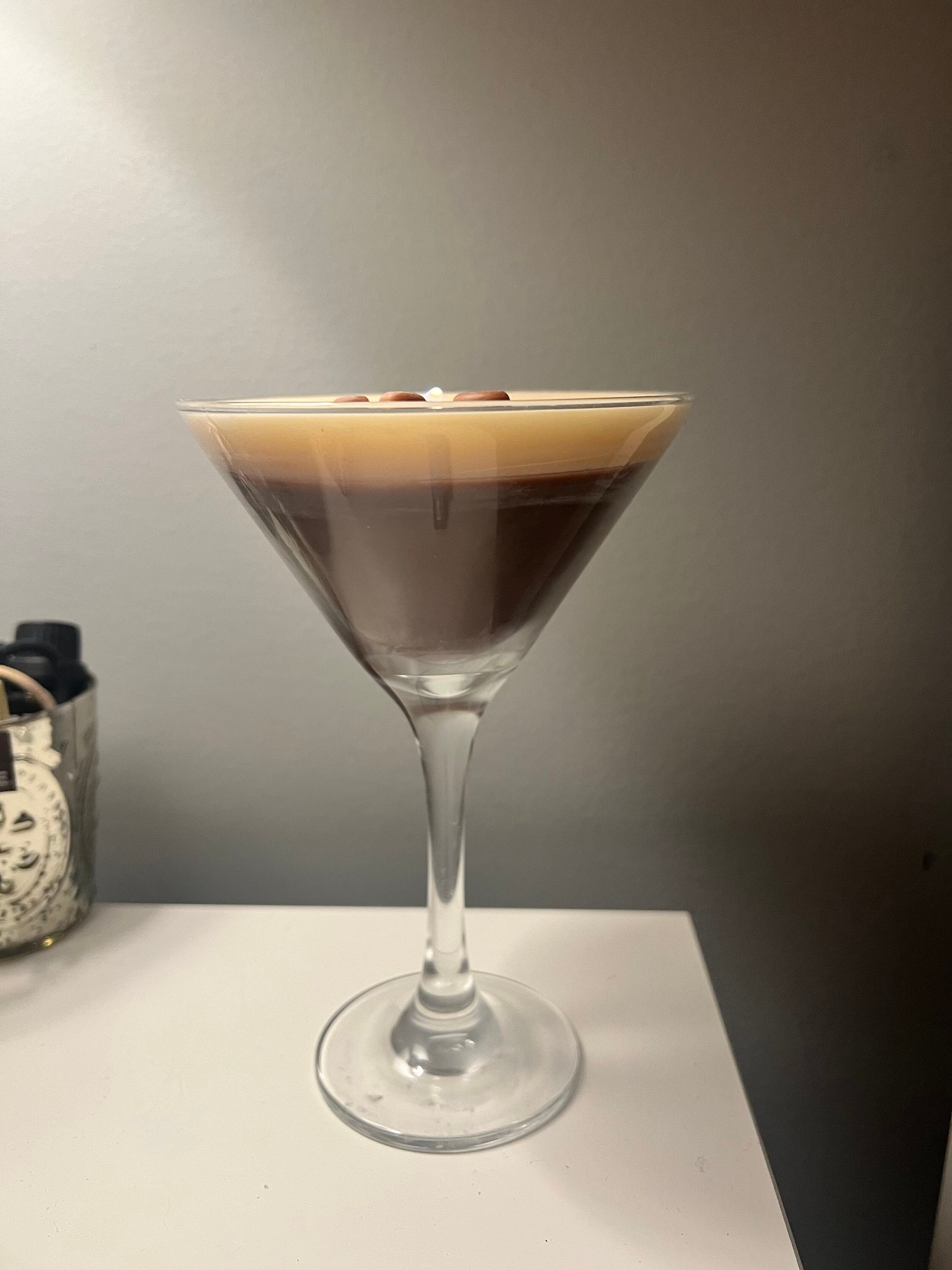 Espresso Martini Candle - Coupe Glass / Coffee Candle / Espresso Martini Lovers / Espresso Lovers