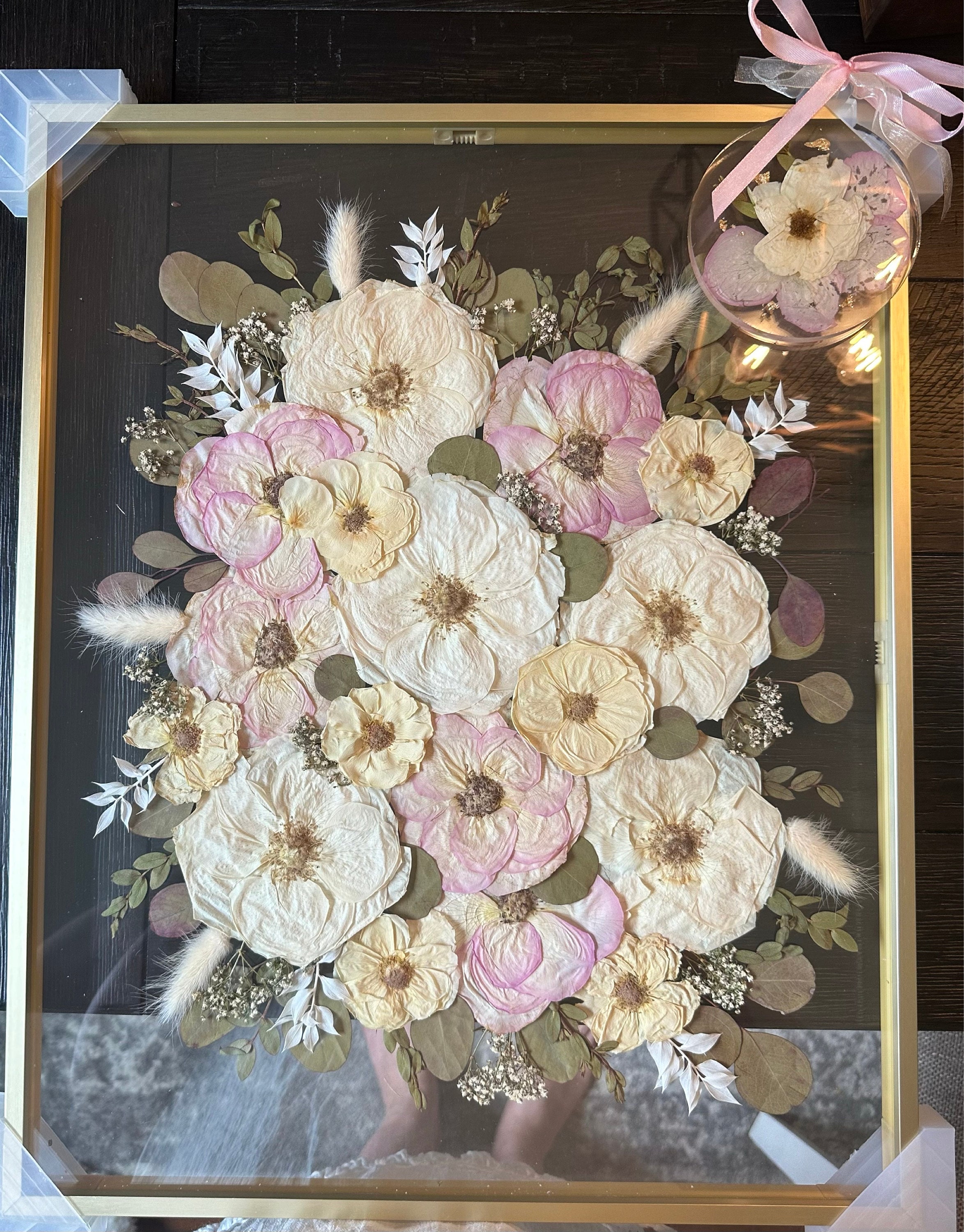 Preserved flowers from Lauren's etsy review