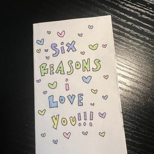 6 Things I Love About You! | Coloring Book Zine, Digital Zine