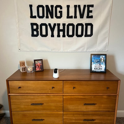 Long Live Boyhood Pennant Flag, Custom Flag, Boys Room Decor, Kids Wall Hanging, Playroom Flag, Boyhood Decor, Nursery Or Bedroom Pennant