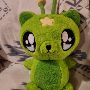 。*様 ふくちゅげ幻獣 むらさきいもちゃん ぬいぐるみ Kemonokinz Kawaii Invaders Plush Alien Cat Doll Soft Toy, Minky