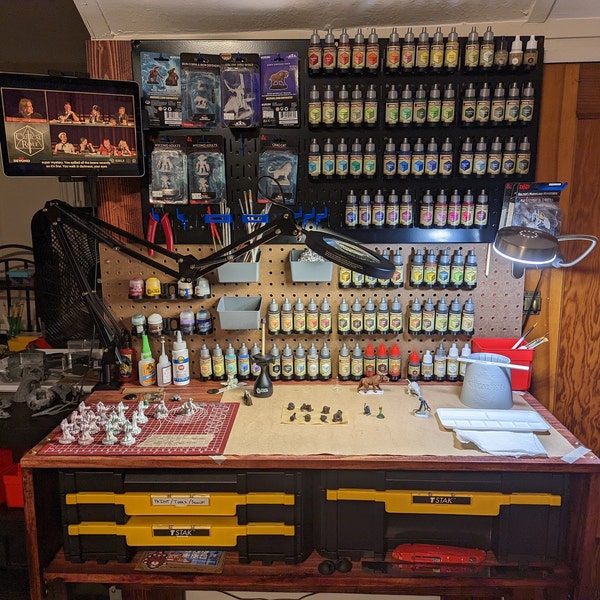Hobby Storage - Dropper Bottle Acrylic Paint Racks Holders for Peg ...