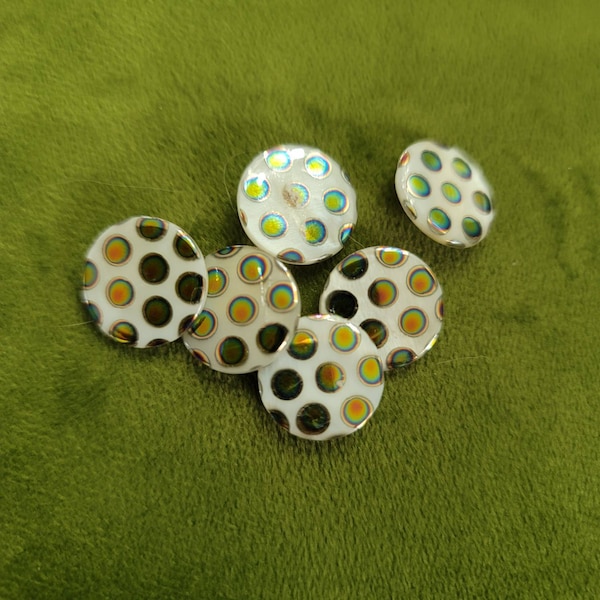 Scarce Green Snail Vintage Buttons, Nice Quality Natural Mother of ...