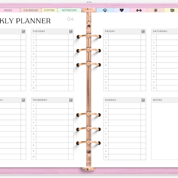 All in one digital planner 2024 2025 2026 undated digital planner