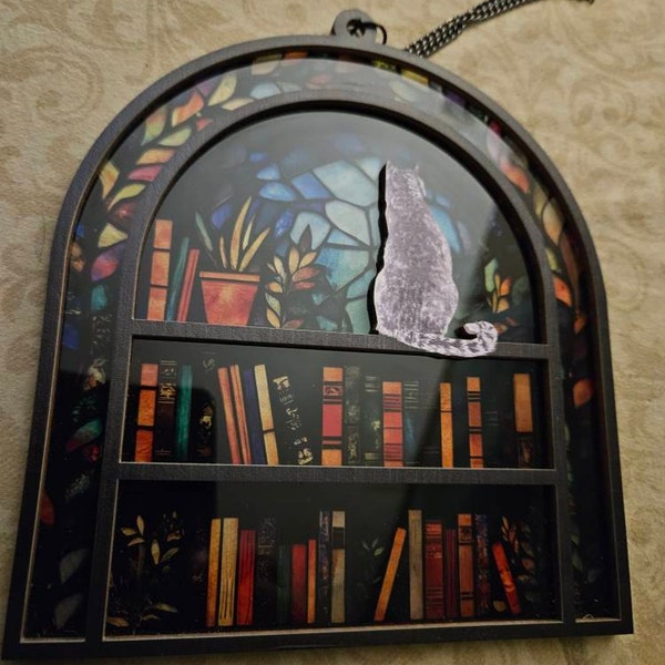 Cat Acrylic Window Hanging, Cat Wall Window Hanging Art Decoration, Cat Lover Home Decor, Cat ...