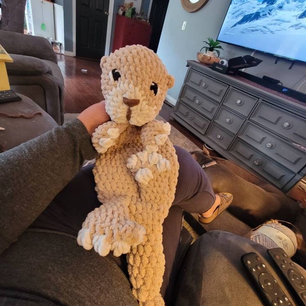 Rowan the River Otter Crochet Pattern LOW SEW Crochet Pattern Crochet