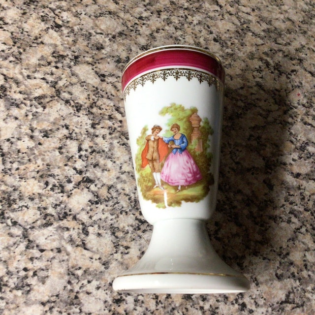 Lot De 5 Assiettes Creuses Digoin Sarreguemines Valentin 23 Cm – État Parfait