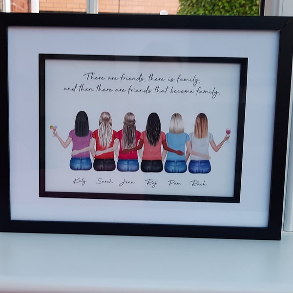 Personalised Family Print, Build Your Own Family, Custom Print ...