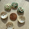 Scarce Green Snail Vintage Buttons, Nice Quality Natural Mother of ...