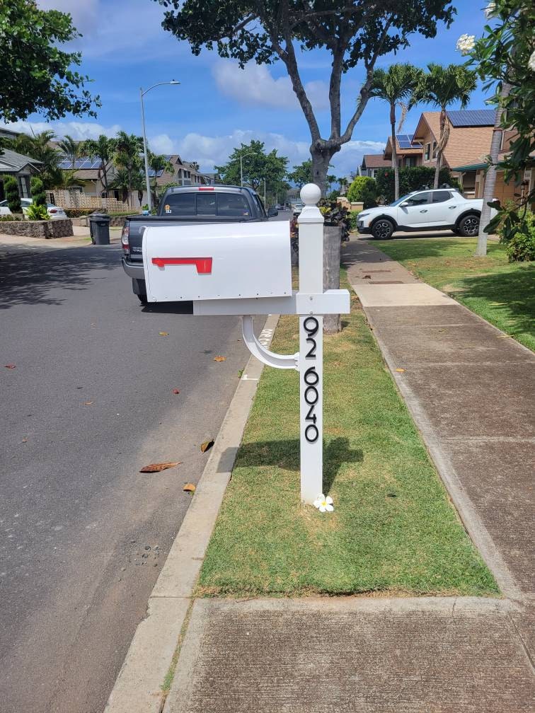 3 inch Art Deco Apartment House or Mailbox Post Numbers Letters
