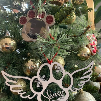 Pet Memorial, Angel Wings Memorial Hanging Charm, Rear View Mirror