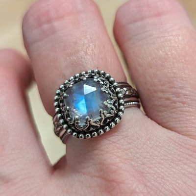 cloud ring - black spinel