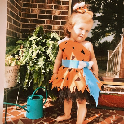 Pebbles Flintstone Outfit Pebbles Flintstone Costume Pebbles - Etsy