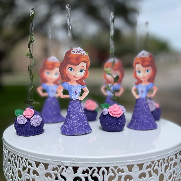 Sofia the First Cupcake Toppers: Birthday Party Decorations - Etsy