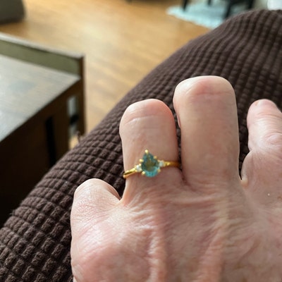 925 Sterling Silver Moissanite Heart Ring