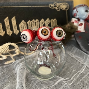 Pelota Anti-estrés De Ojo Inyectado En Sangre Para Halloween - Juguete De Broma Y Decoración Terrorífica | Regalo De Carnaval Y Fiesta De Miedo