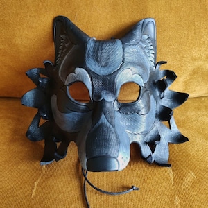 Leather Mask MADE TO ORDER Mountain Lion Leather Mask... Masquerade ...