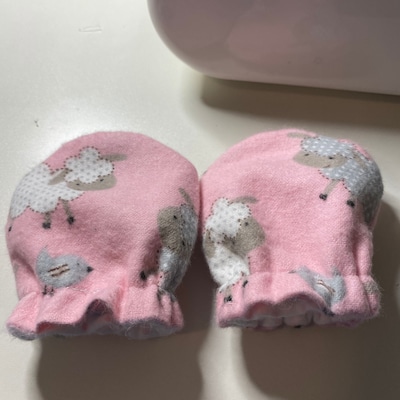 Baby No Scratch Mittens Sewing Pattern &amp; Tutorial Newborn - Etsy
