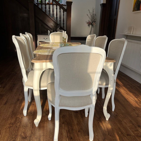 Shabby Chic Vintage French Style Dining Table and 4 Dining Chairs Etsy UK