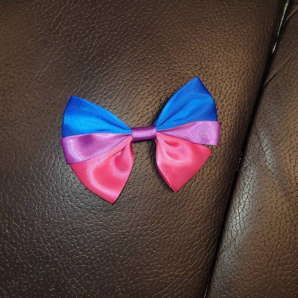 Bisexual Pride Bow - Etsy