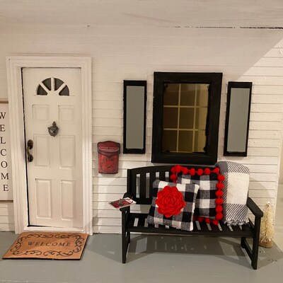 Classics Dollhouse Traditional Working Door Knocker In Black Finish main image 1