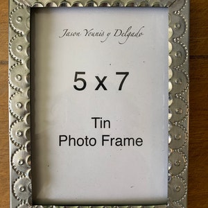 5x7 Handcrafted Tin Picture Frame, Perfect for a 10th Wedding ...