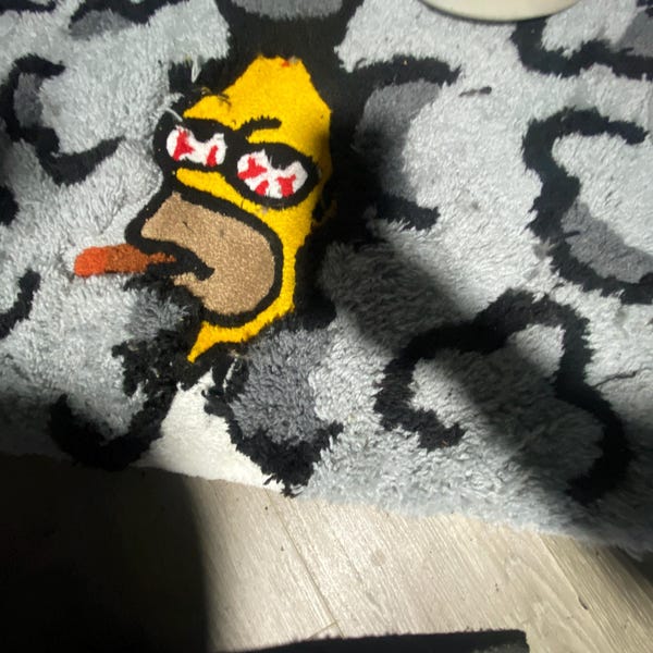 3d Pink Panther Tufted Rug, Handmade Tufted Custom Rug, Funny Rug Gift ...