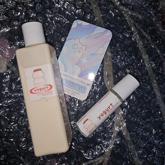 Yakult Yogurt Drink Self Care Bath Bundle With Lotion and Roll on