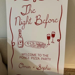 That's Amore Sign, Wedding Rehearsal Sign, Pizza Party Sign