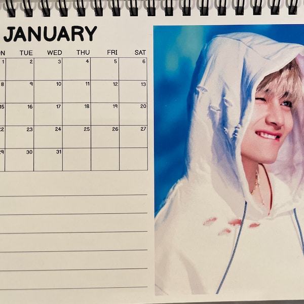 Sunghoon Enhypen Desk Calendar 2025 Size68inches Sunghoon Enhypen