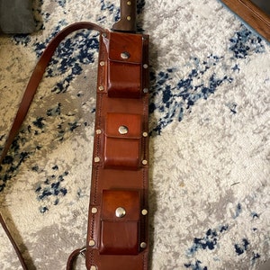 Machete Sheath Handmade With Shoulder Strap heavy THICK Leather Fits  Machetes up to an 18 Inch Blade -  Denmark
